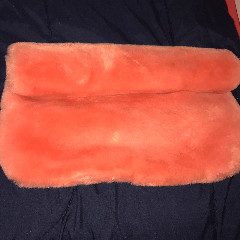 Fur clutch bag